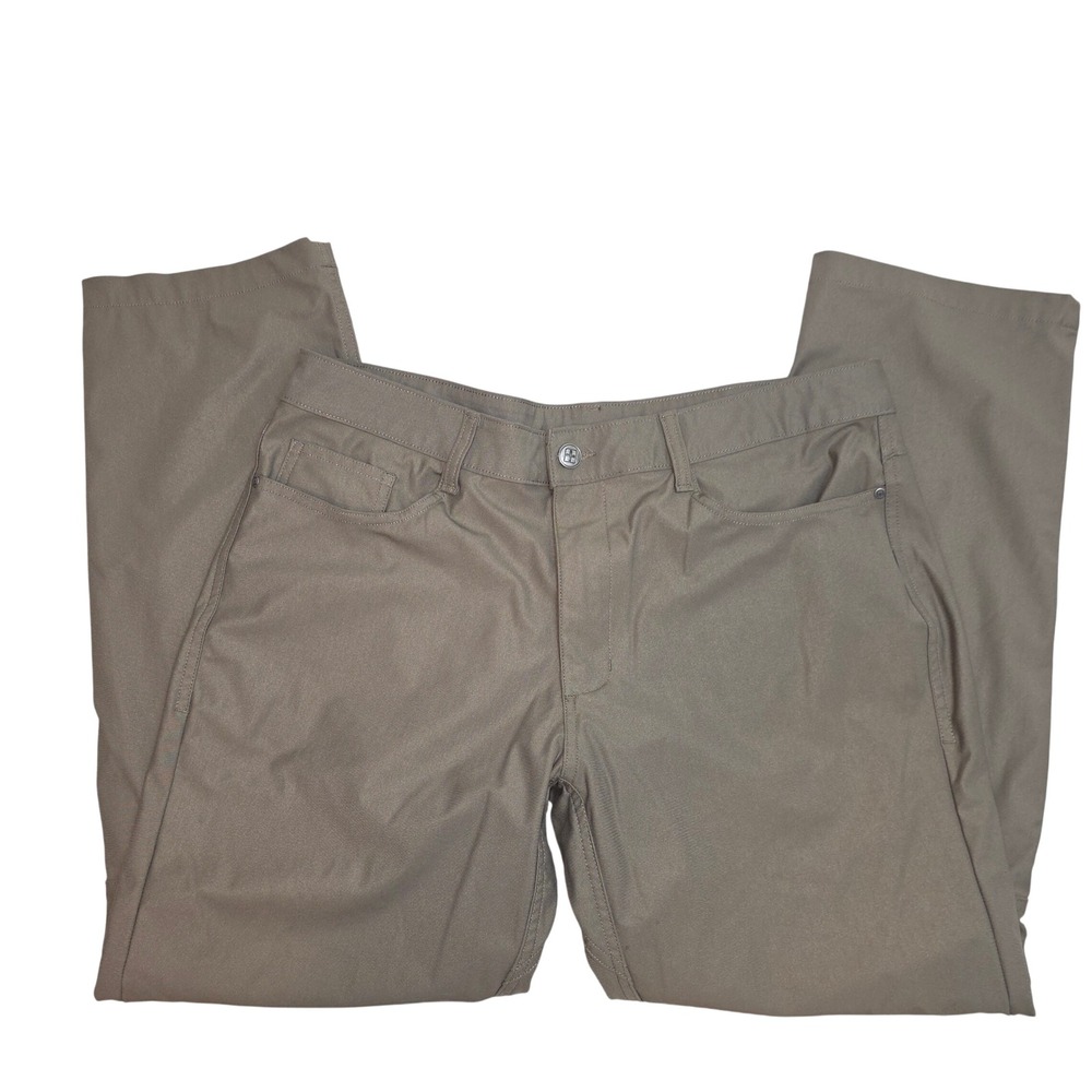 SWISS TECH Mens 36W x 30L Olive Green Polyester Cargo Pants Outdoor Hiking